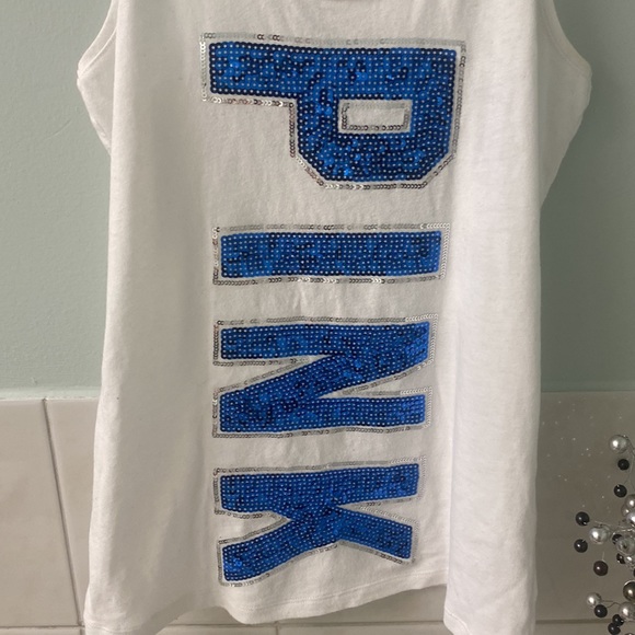 ❤️💙 🇺🇸 SEQUINED Victoria’s Secret PINK tank top size extra small. New - Picture 5 of 5